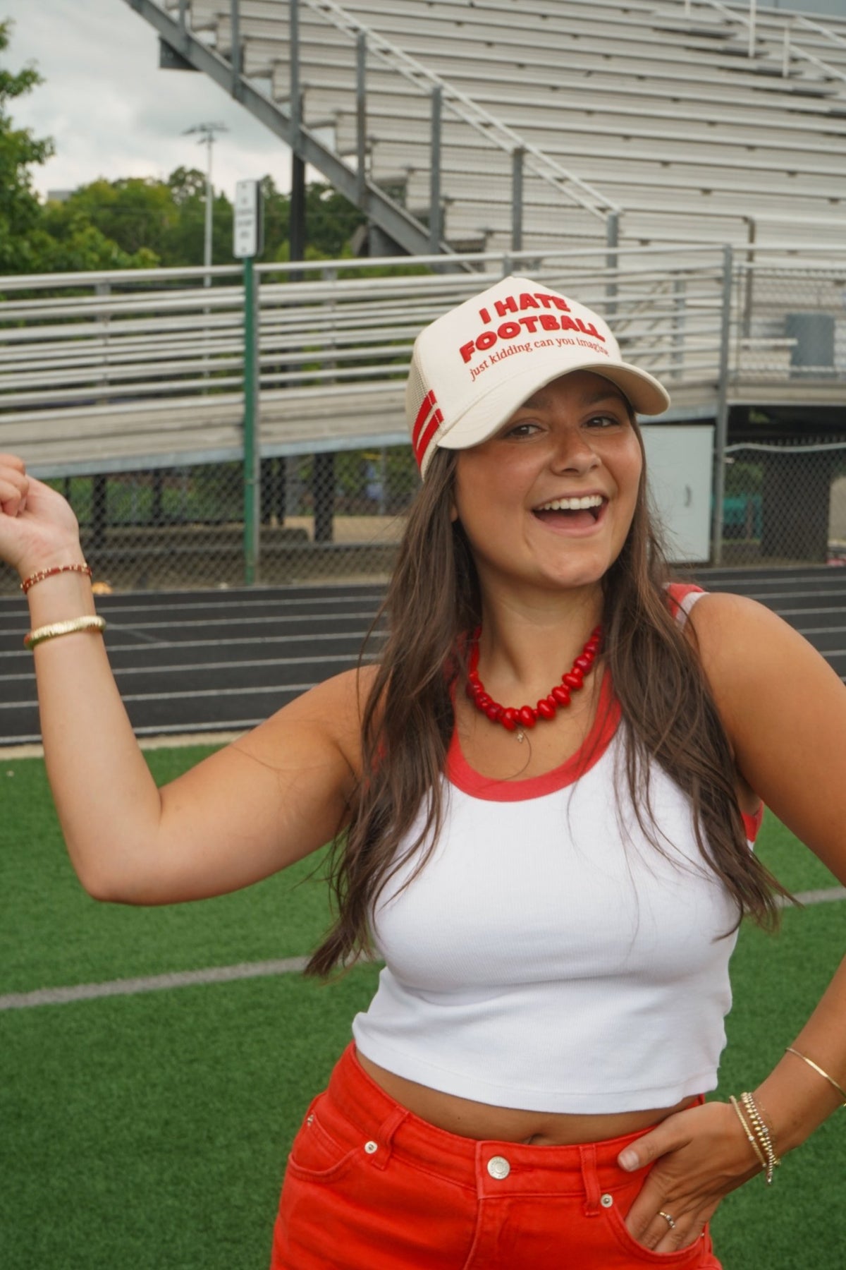 I Hate Football Trucker Hat - Shop LINNY CO