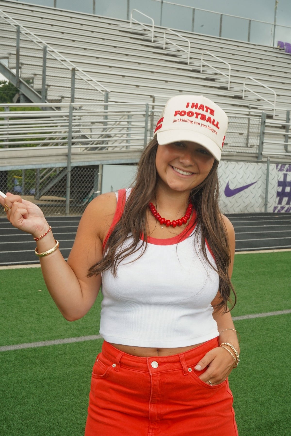 I Hate Football Trucker Hat - Shop LINNY CO