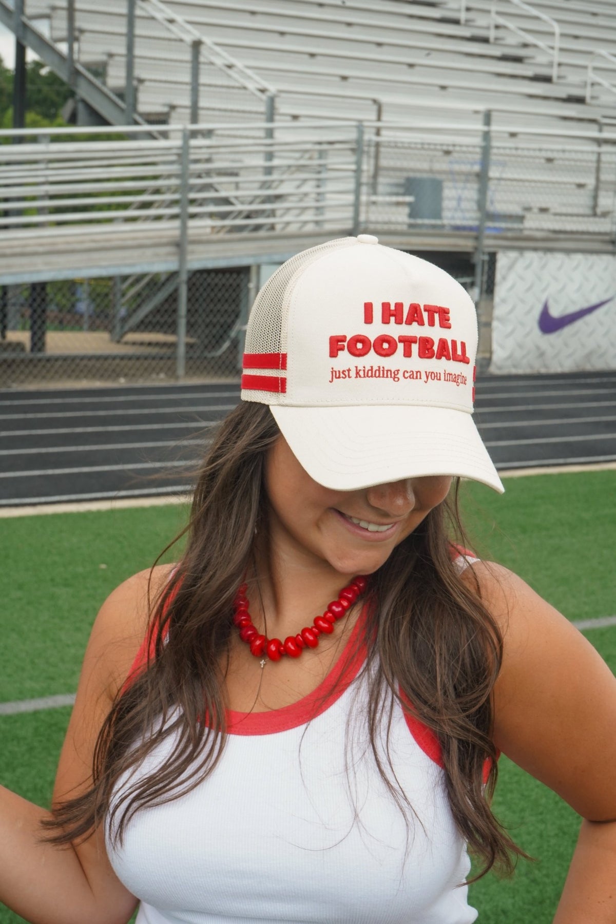 I Hate Football Trucker Hat - Shop LINNY CO