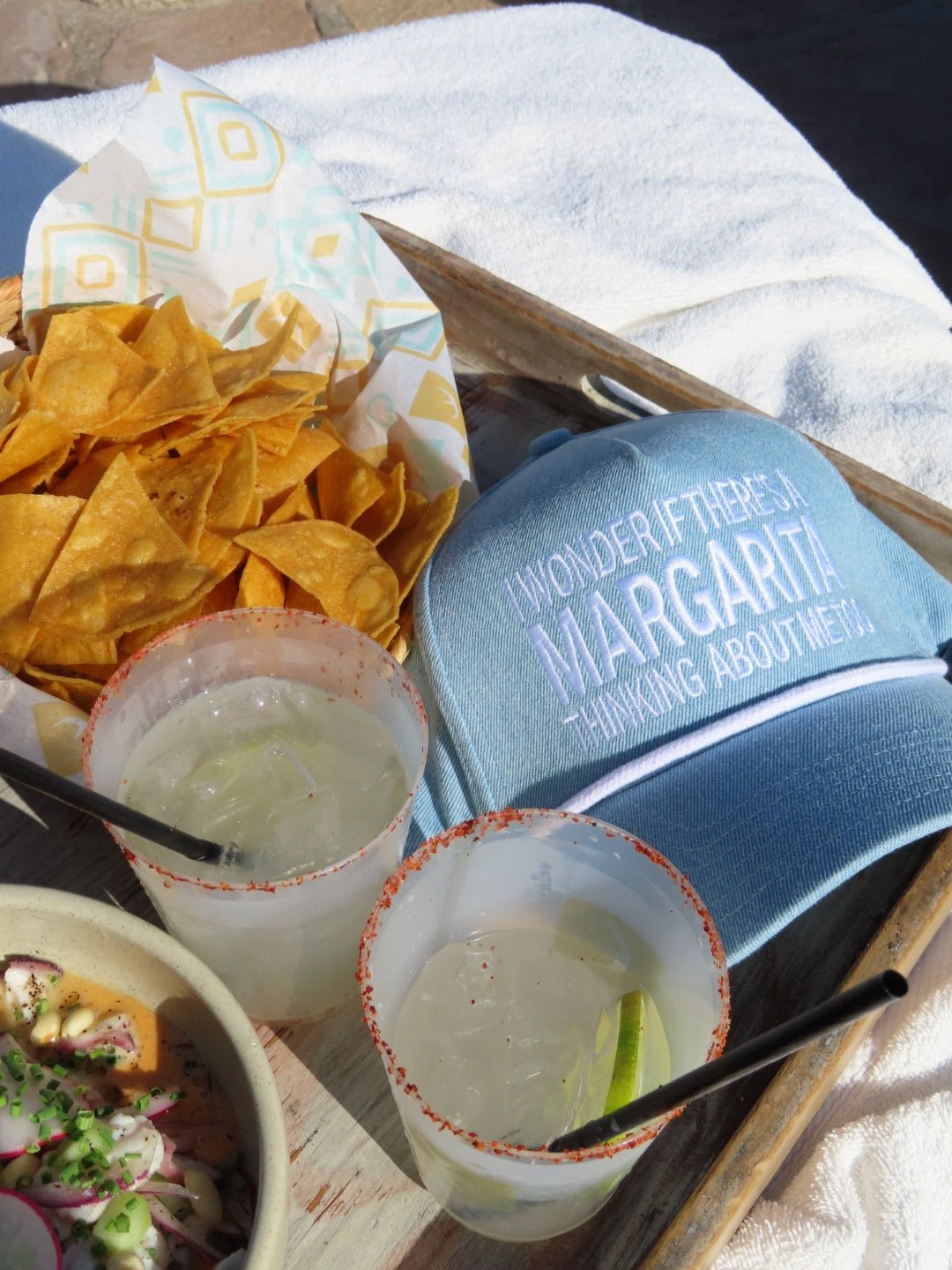 I Wonder If There's A Margarita Thinking About Me Too - Denim Hat - Shop LINNY CO