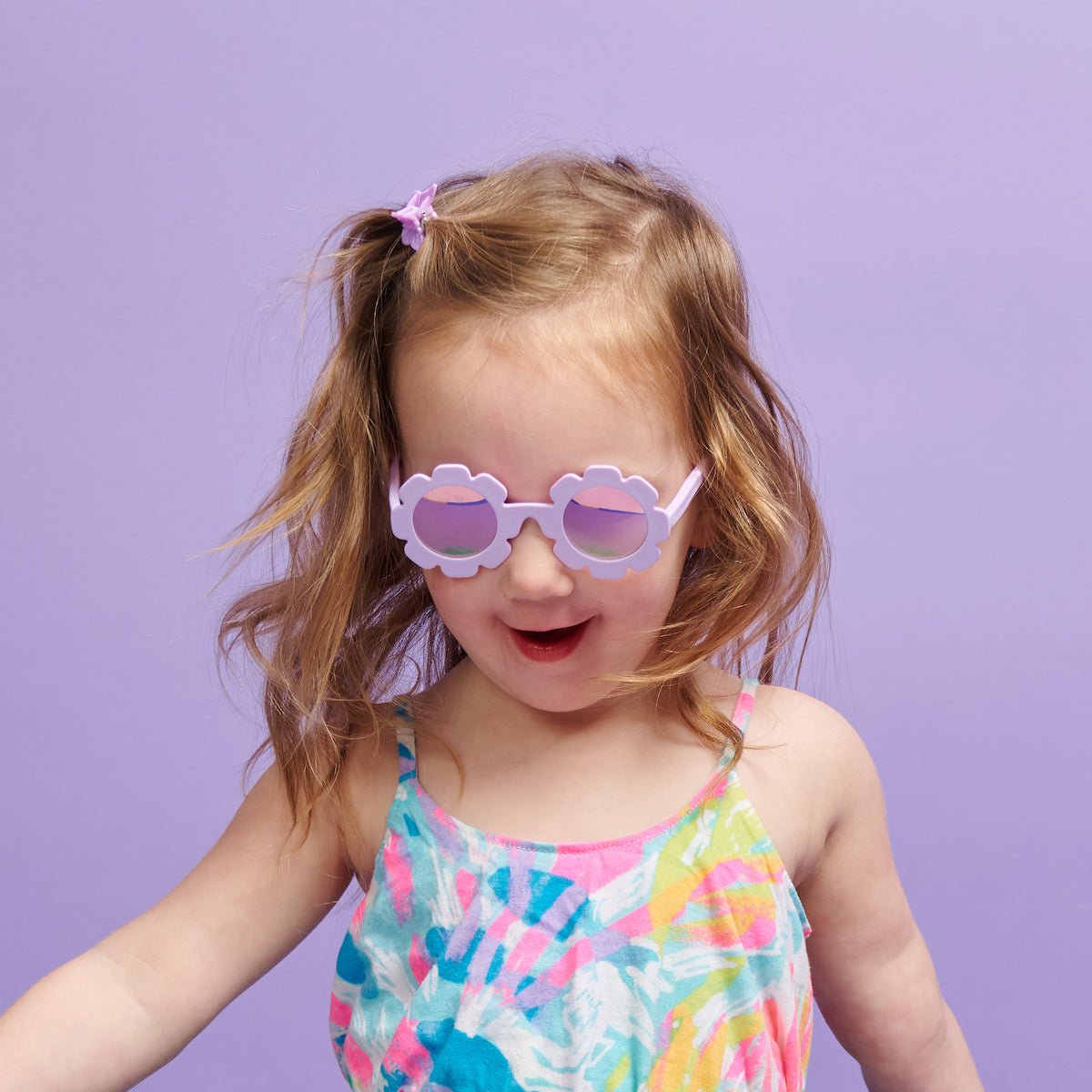 Irresistible Iris Flower I Polarized Lavender Mirrored Lenses - Shop LINNY CO