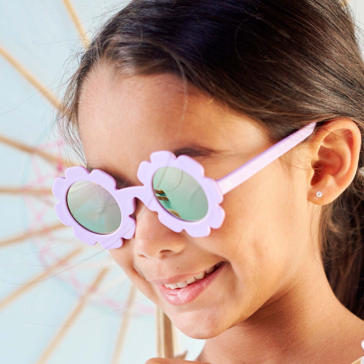 Irresistible Iris Flower I Polarized Lavender Mirrored Lenses - Shop LINNY CO