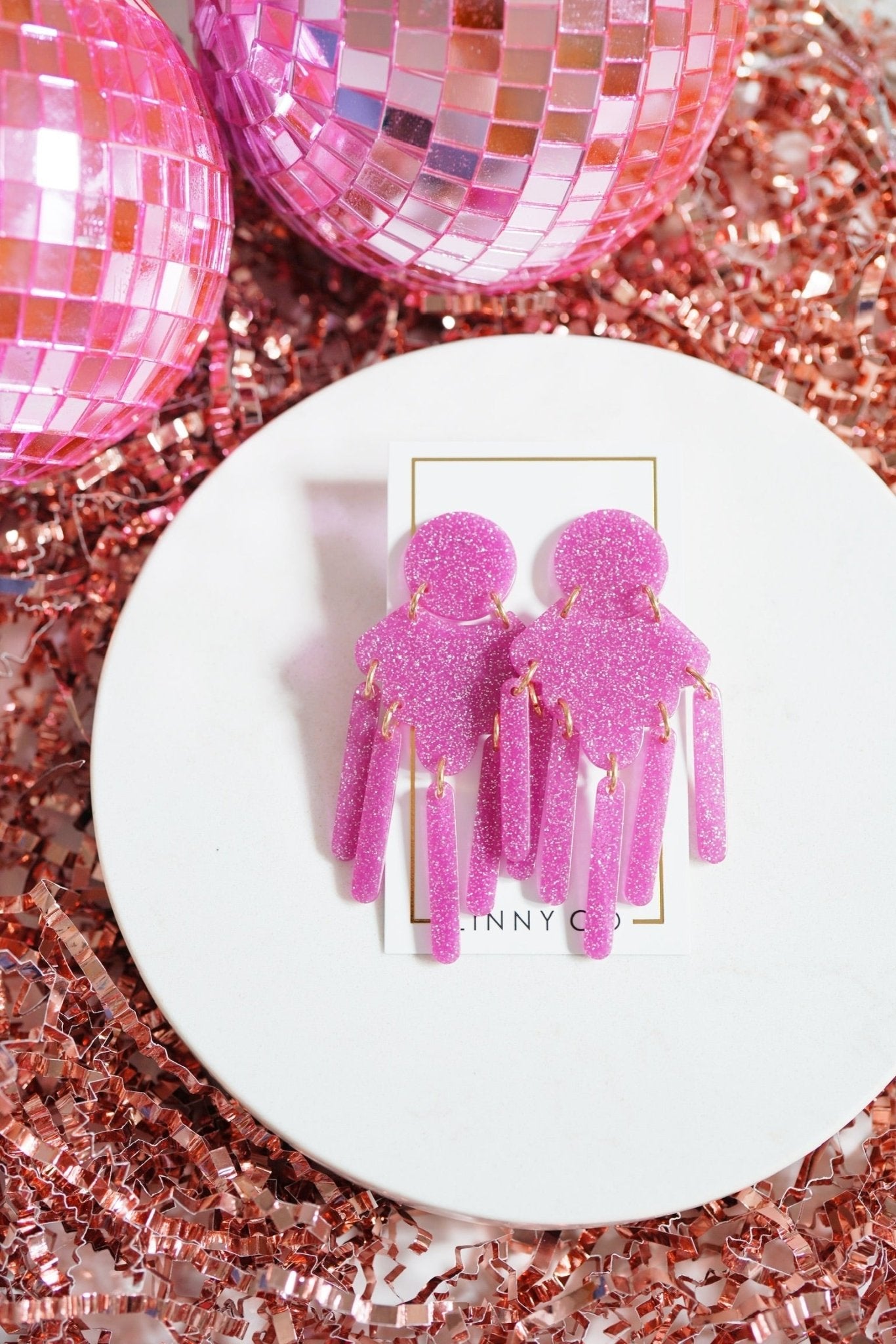 Janelle - Magenta Glitter - Shop LINNY CO