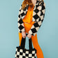 Avril Checkered Faux Fur Jacket