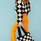 Avril Checkered Faux Fur Jacket