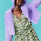 Kelly Cropped Faux Fur Jacket