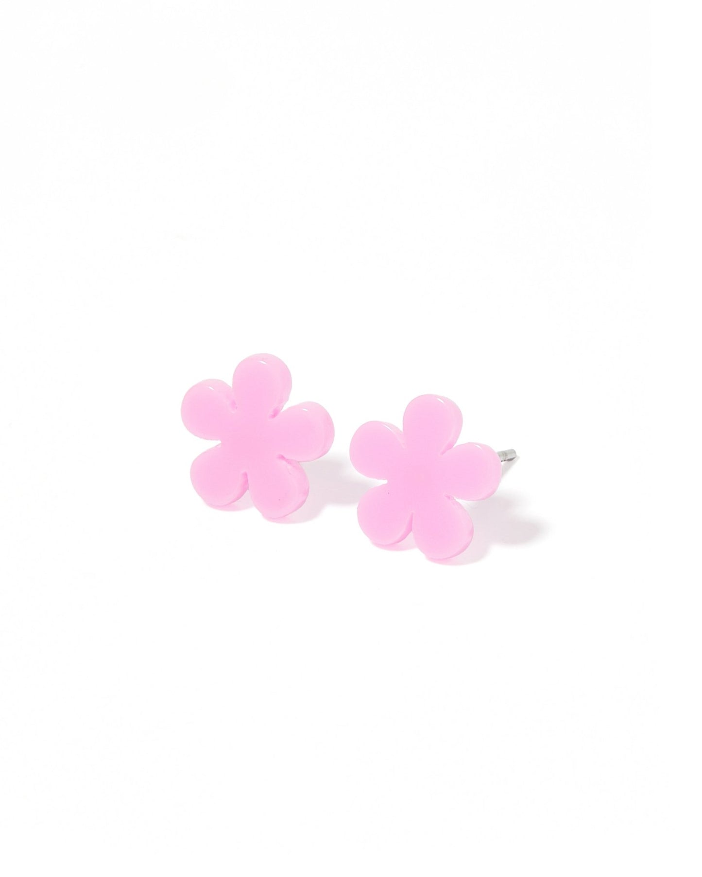 Jenna Stud Earrings - Flower Bubble Gum Pink - Shop LINNY CO