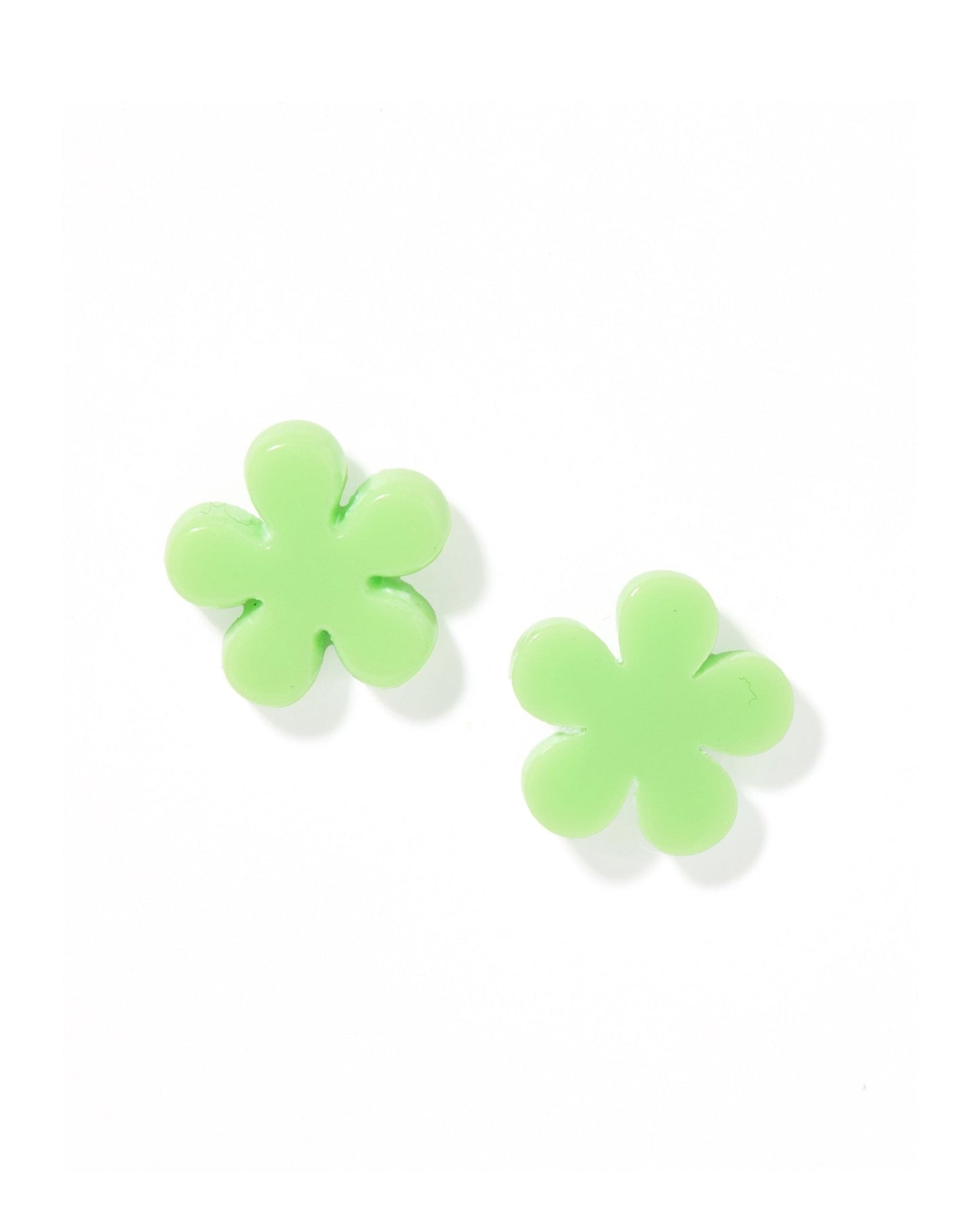Jenna Stud Earrings - Flower Lime Sherbert - Shop LINNY CO
