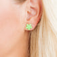 Jenna Stud Earrings - Flower Lime Sherbert - Shop LINNY CO