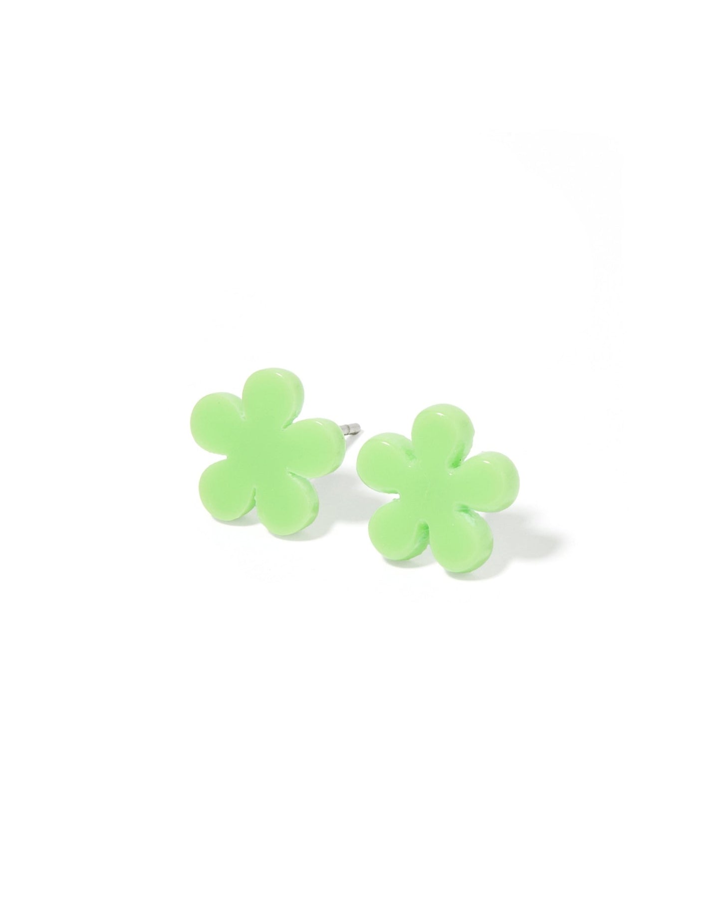 Jenna Stud Earrings - Flower Lime Sherbert - Shop LINNY CO