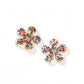 Jenna Stud Earrings - Flower Multi Glitter - Shop LINNY CO