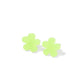 Jenna Stud Earrings - Flower Neon Yellow - Shop LINNY CO