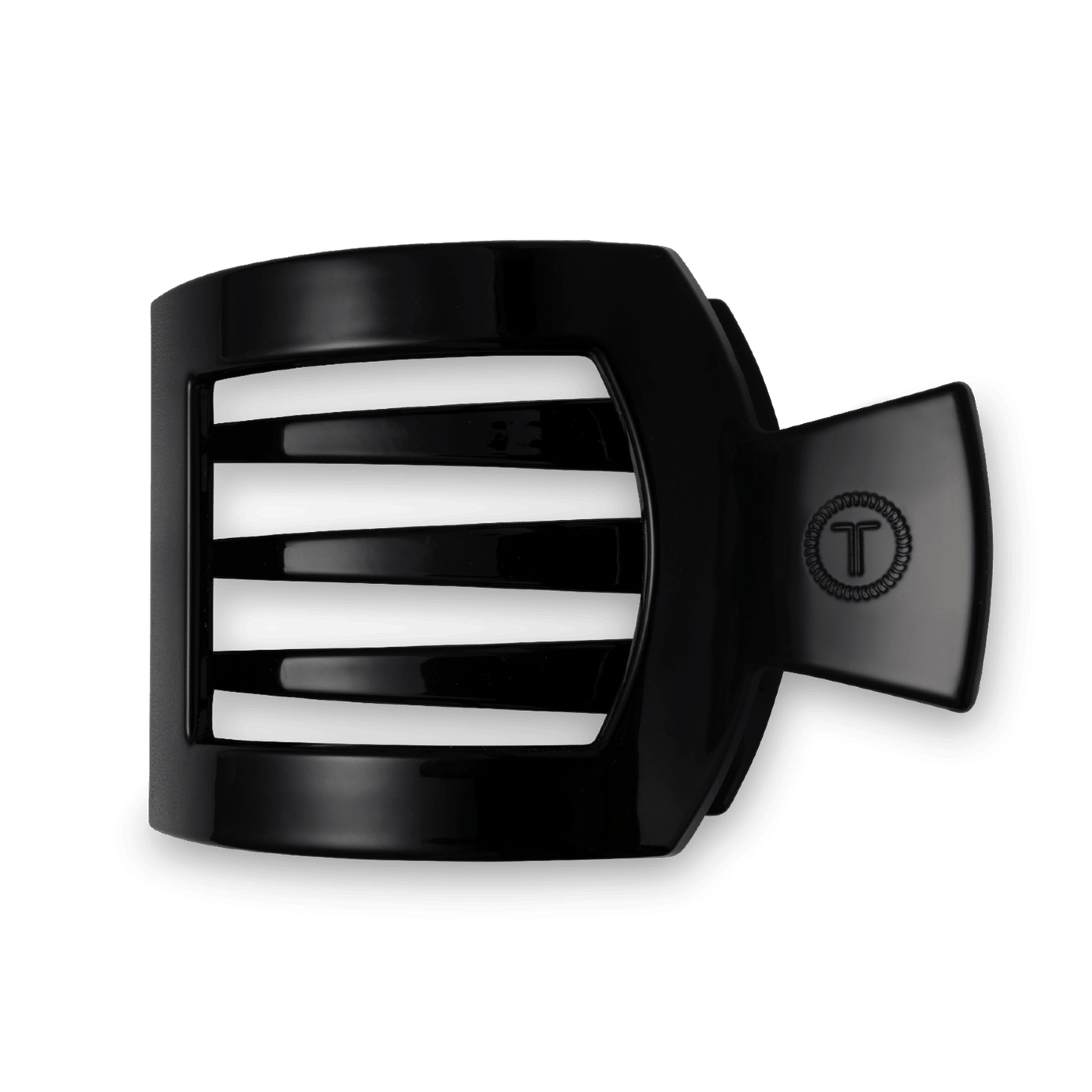 Jet Black Large Flat Square Hair Clip - Shop LINNY CO