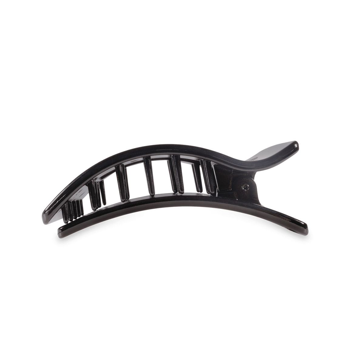 Jet Black Medium Flat Rectangle Hair Clip - Shop LINNY CO