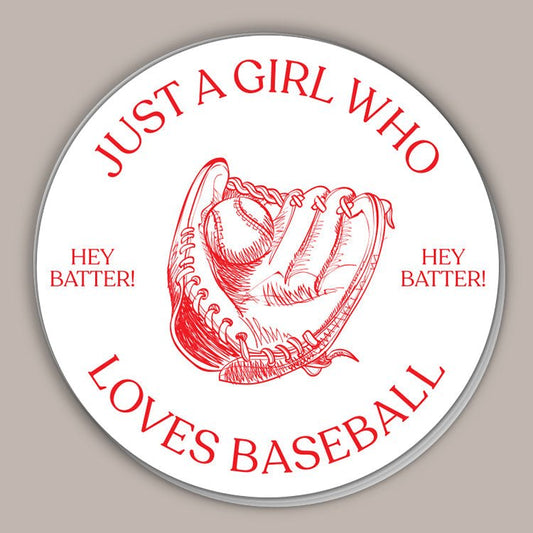 Just A Girl Who Loves Baseball (Decal) - Shop LINNY CO