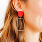 Kaelyn Statement Earrings - Crimson - Shop LINNY CO