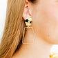 Kaelyn Statement Earrings - Green - Mustard Camo - Shop LINNY CO