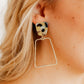 Kaelyn Statement Earrings - Green - Mustard Camo - Shop LINNY CO