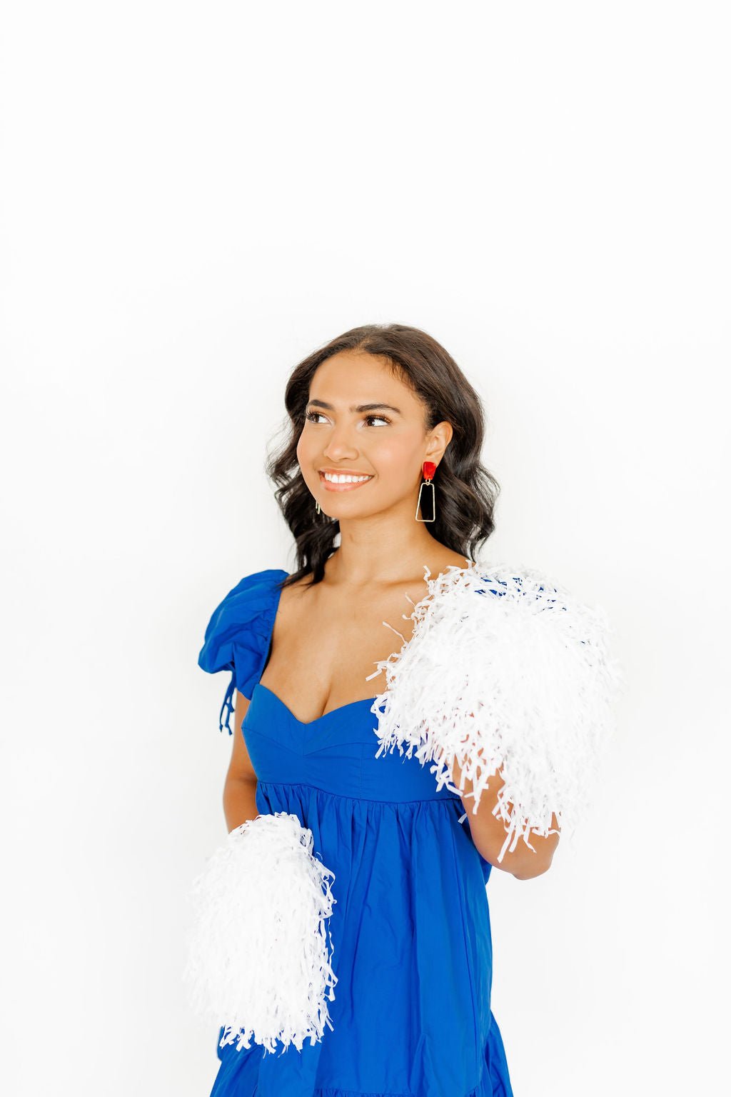 Kaelyn Statement Earrings - Pearlized Red - Shop LINNY CO