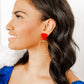 Kaelyn Statement Earrings - Pearlized Red - Shop LINNY CO