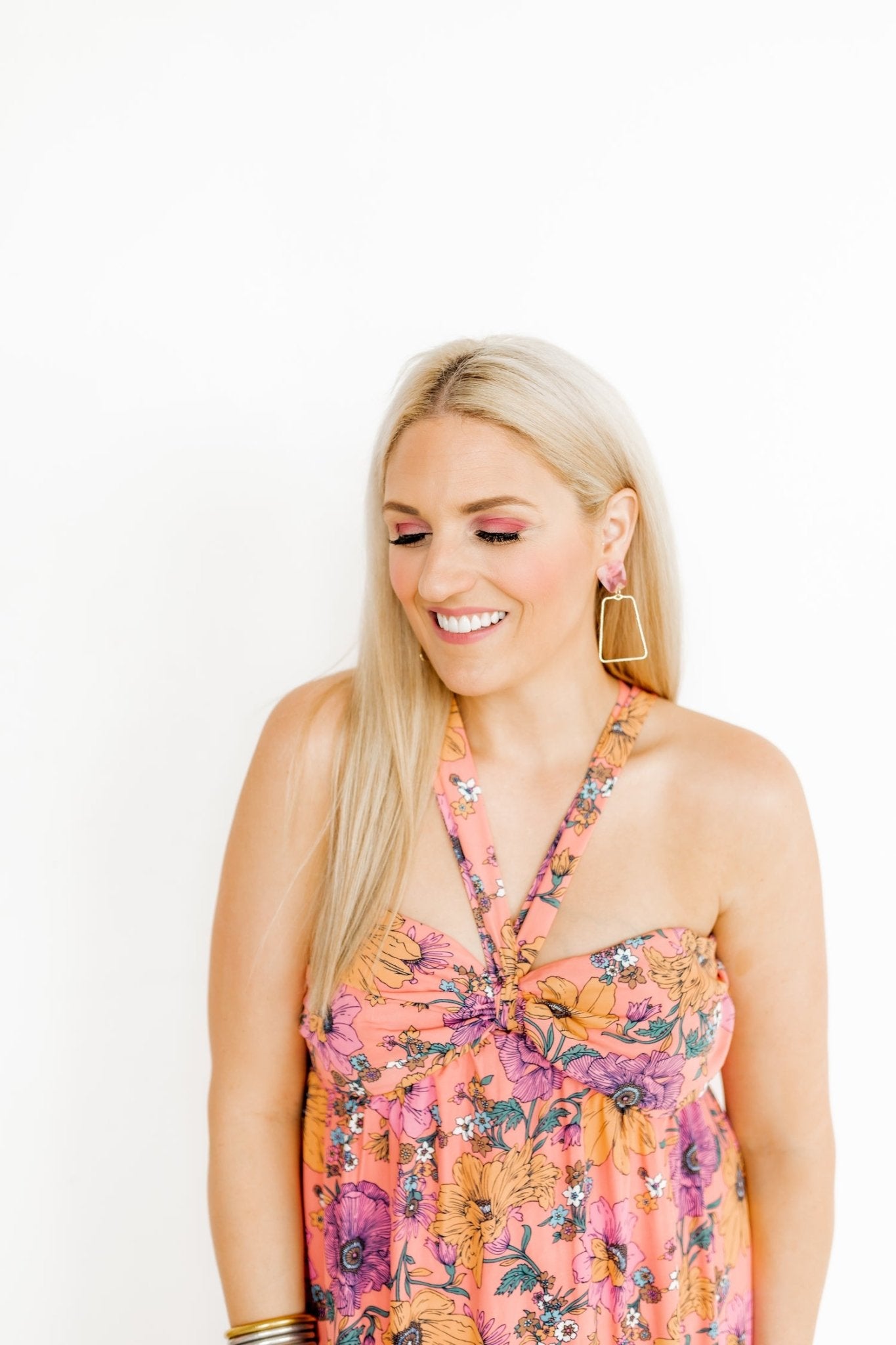 Kaelyn Statement Earrings - Rose Water - Shop LINNY CO