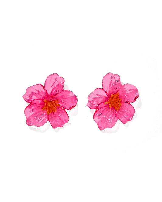 Kalani Statement Earrings - Pink - Shop LINNY CO