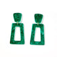 Kennedy Statement Earrings - Forest Green - Shop LINNY CO