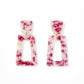 Kennedy Statement Earrings - Maroon Camo - Shop LINNY CO