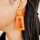 Kennedy Statement Earrings - Metallic Orange - Shop LINNY CO