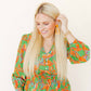Kennedy Statement Earrings - Metallic Orange - Shop LINNY CO
