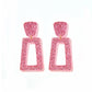 Kennedy Statement Earrings - Pink Glitter - Shop LINNY CO