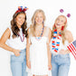 Kennedy Statement Earrings - Red, White, and Blue - Shop LINNY CO