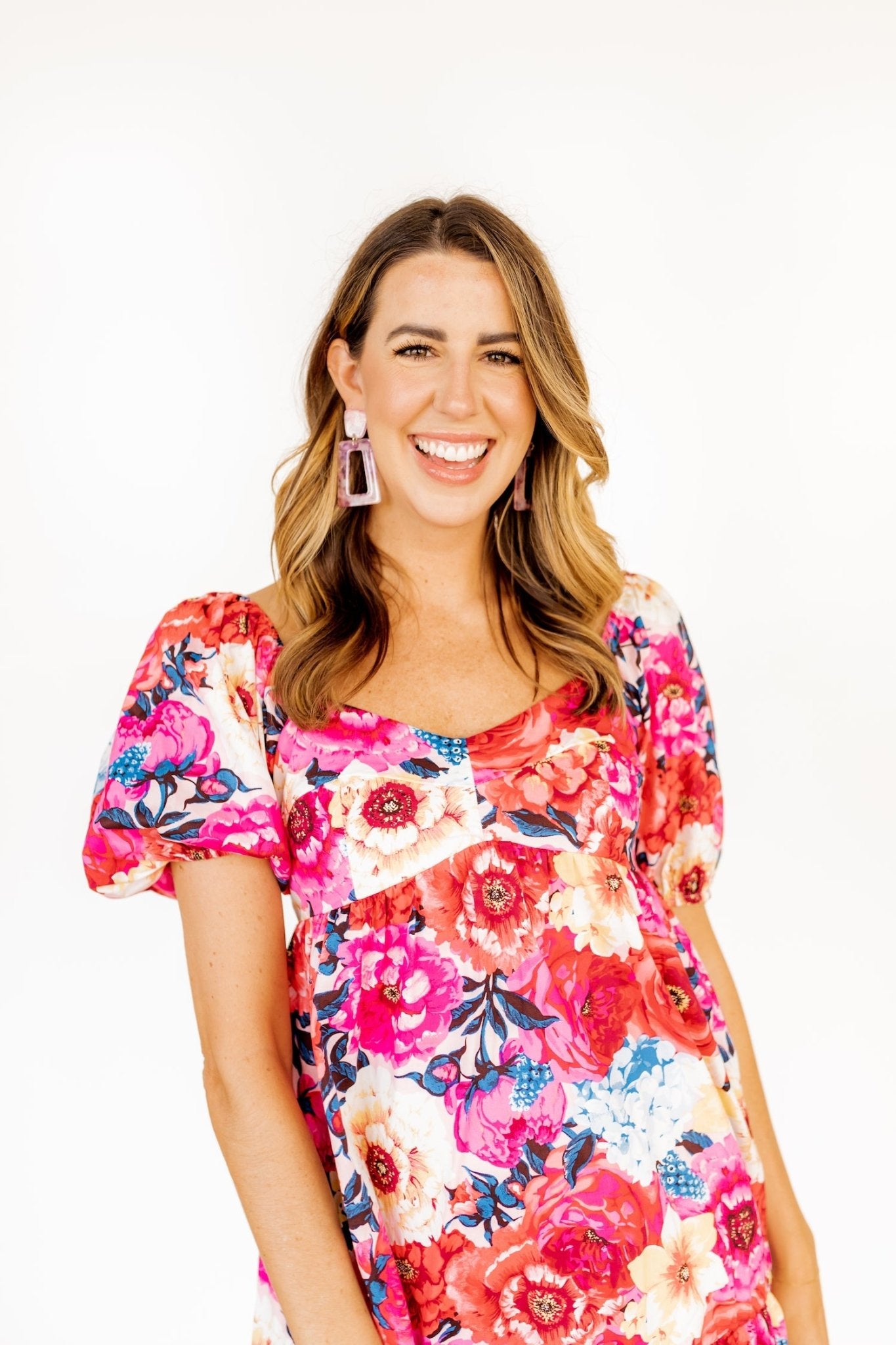 Kennedy Statement Earrings - Rose Water - Shop LINNY CO