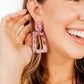 Kennedy Statement Earrings - Rose Water - Shop LINNY CO