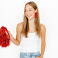 Kennedy Statement Earrings - True Red - Shop LINNY CO