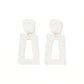 Kennedy Statement Earrings - White Glitter - Shop LINNY CO