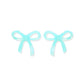 Kylie Bow Earrings - Dahlia Blue - Shop LINNY CO
