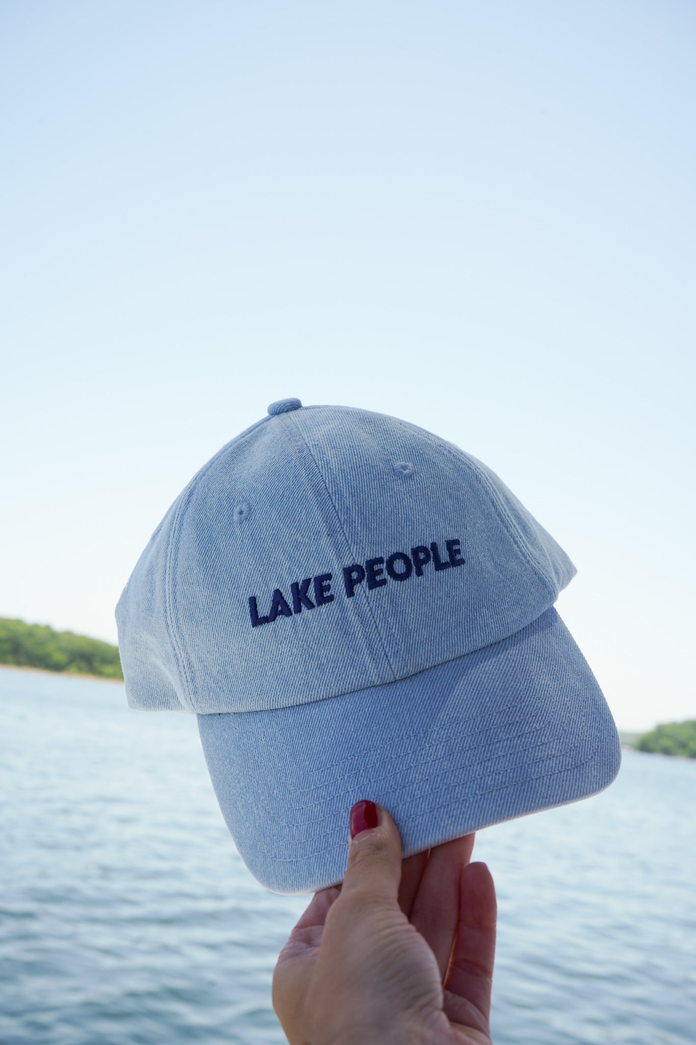 Lake People - Denim Dad Cap - Shop LINNY CO
