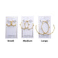 Lauren Small Hoop Earrings - Gold - Shop LINNY CO