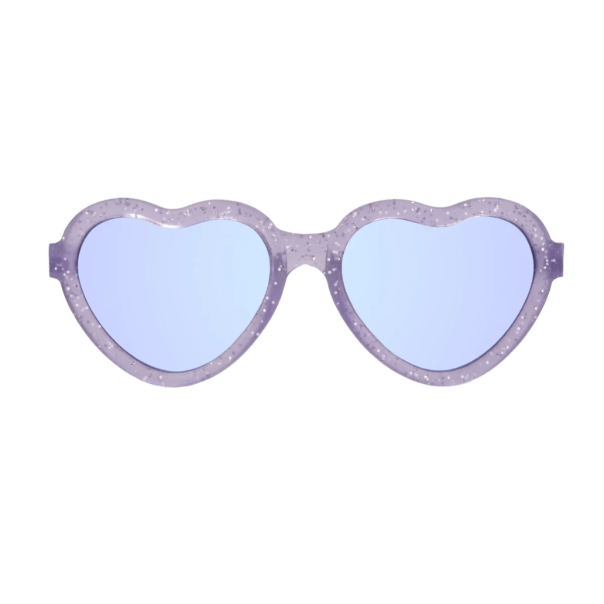 Lavender Shimmer Heart | Purple Mirrored Lenses - Shop LINNY CO