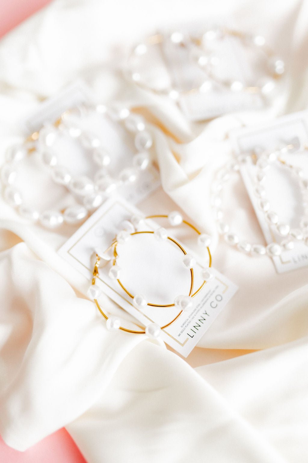 Leah Pearl Hoop Earrings - Shop LINNY CO