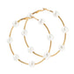 Leah Pearl Hoop Earrings - Shop LINNY CO