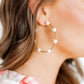 Leah Pearl Hoop Earrings - Shop LINNY CO