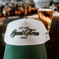 Let the Good Times Roll - Green Vintage Trucker Hat - Shop LINNY CO