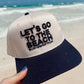 Let's Go To The Beach - Navy Vintage Trucker Hat - Shop LINNY CO