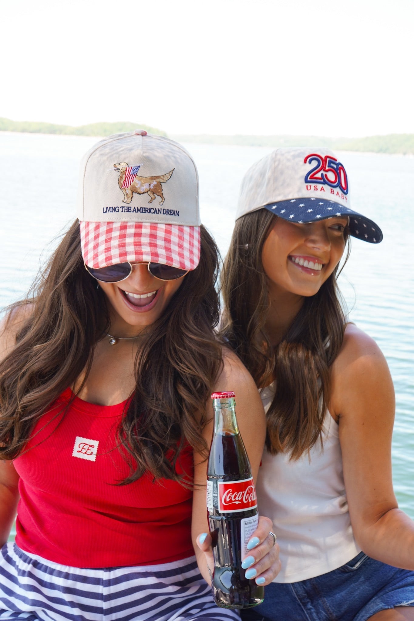 Living The American Dream - Red Gingham Hat - Shop LINNY CO