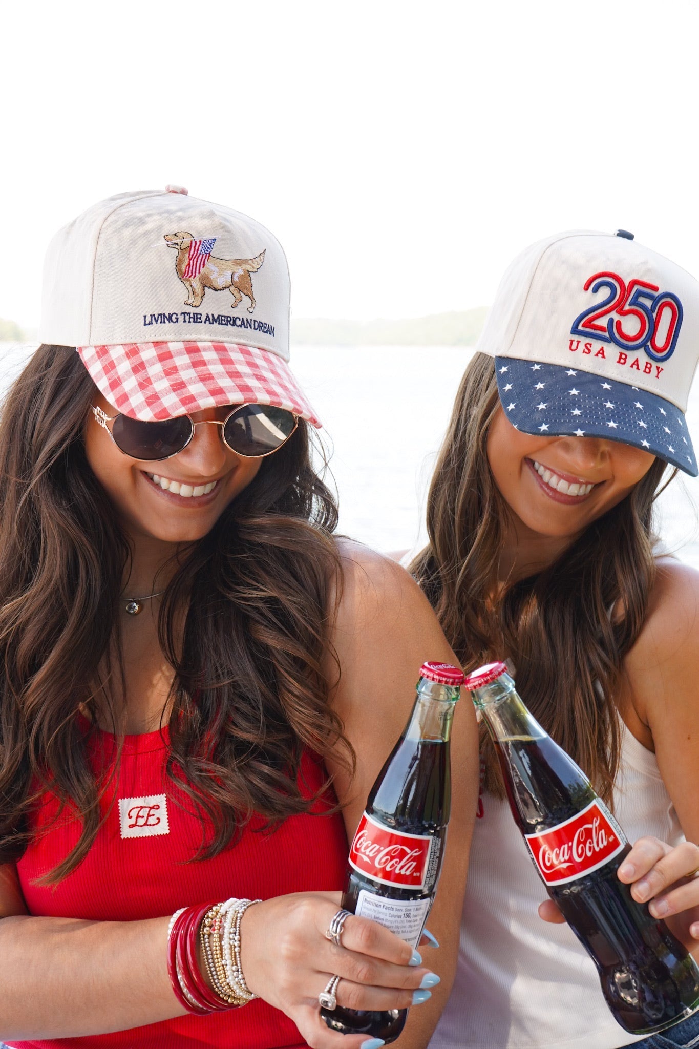 Living The American Dream - Red Gingham Hat - Shop LINNY CO