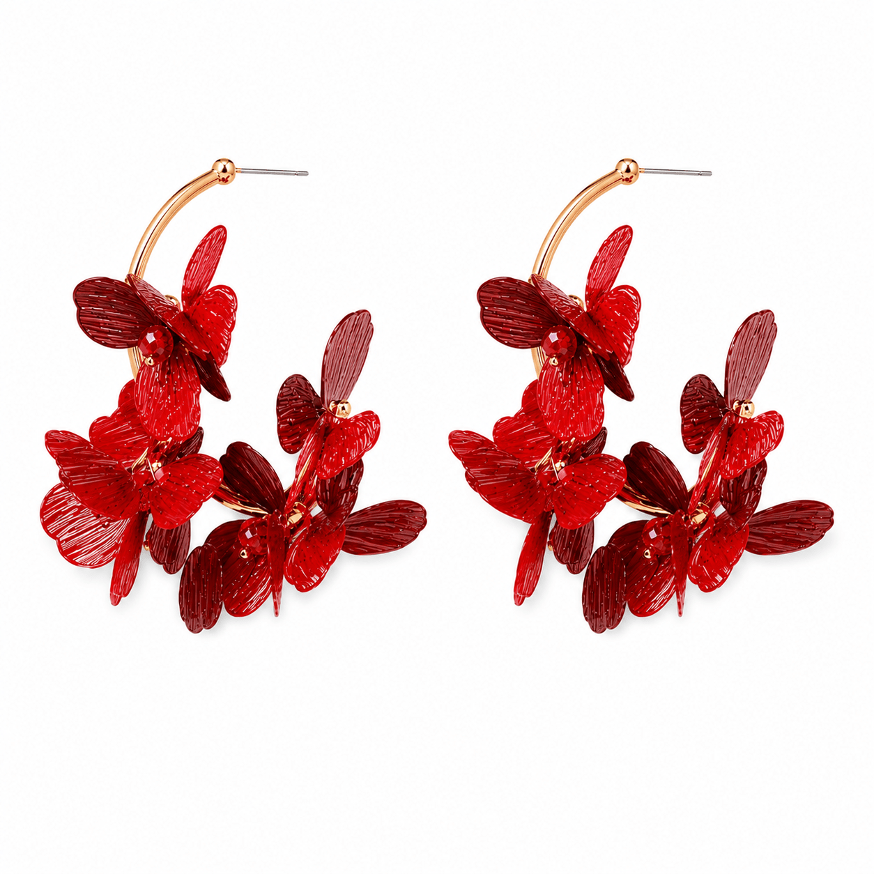 Loiuse Hoop - Red - Shop LINNY CO