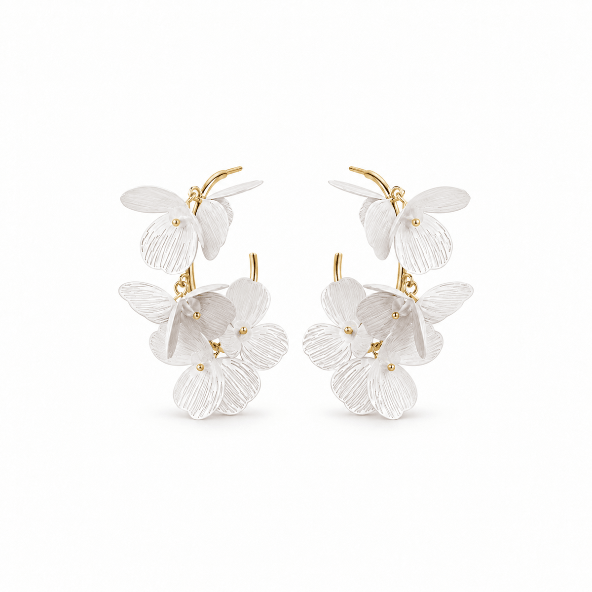 Loiuse Hoop - White - Shop LINNY CO
