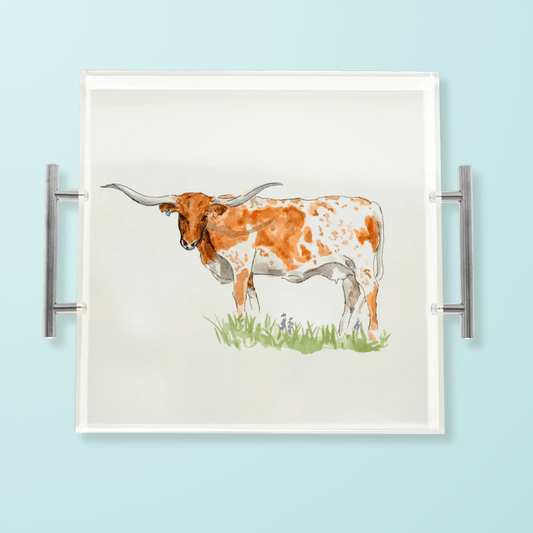 Longhorn Acrylic Tray - Shop LINNY CO